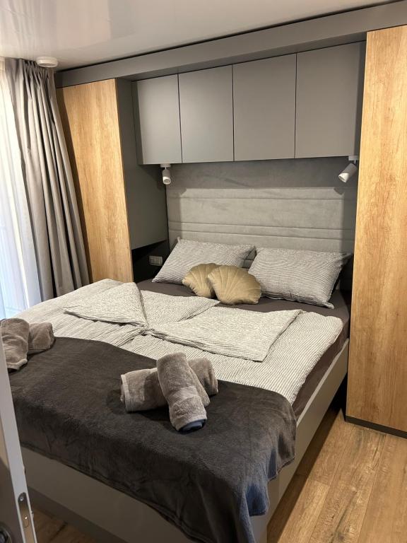 Postel nebo postele na pokoji v ubytování Mobile home TIM