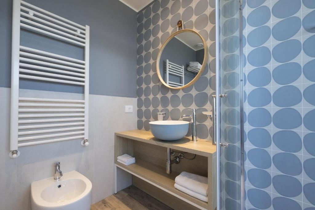 Koupelna v ubytování Hotel Baia