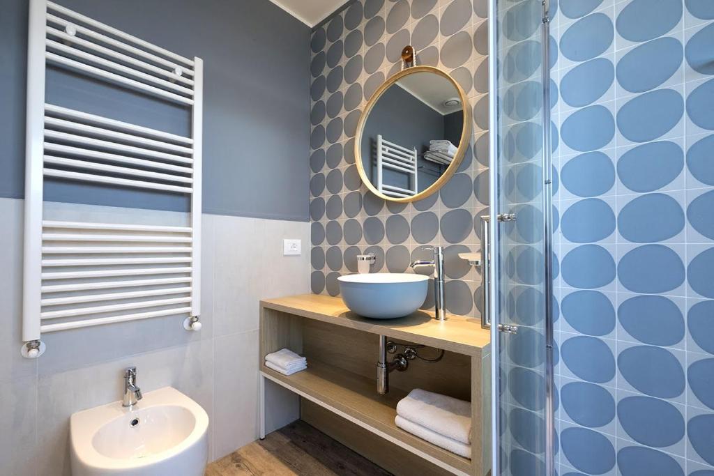 Koupelna v ubytování Hotel Baia