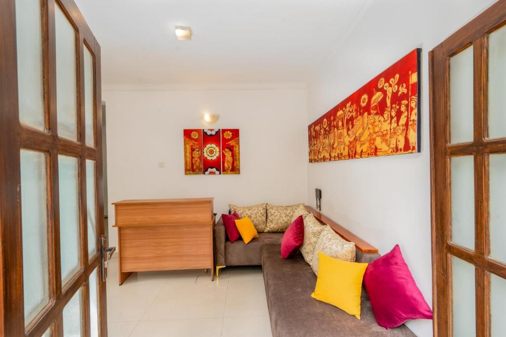 Posezení v ubytování Kandy City Oasis Hotel