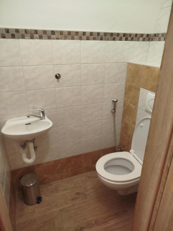 Koupelna v ubytování Apartmány pod Barunčinou školou