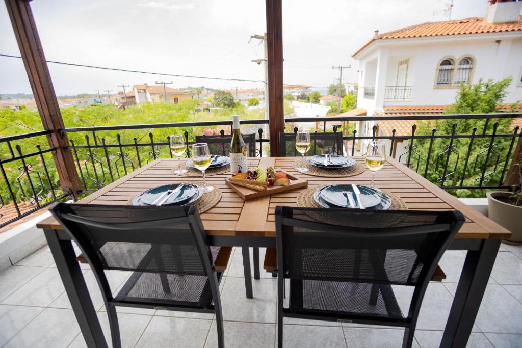 Balkón nebo terasa v ubytování SunVibe Apartment