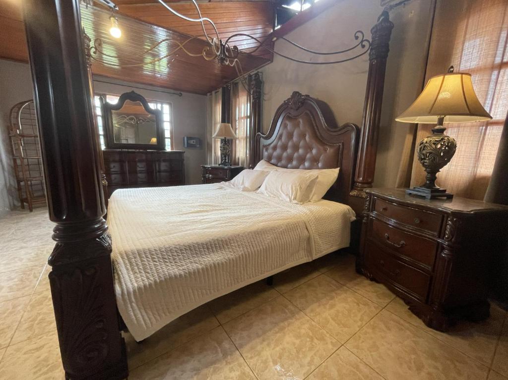 Letto o letti in una camera di Casa Mia Volcan