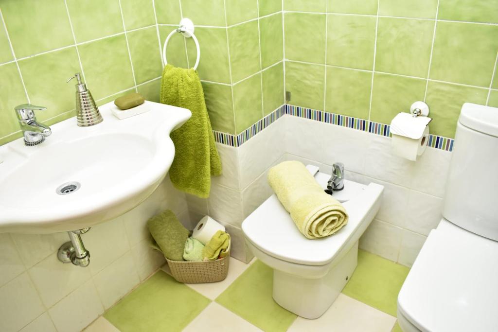 Koupelna v ubytování Apartamento rural "LA MUELA"