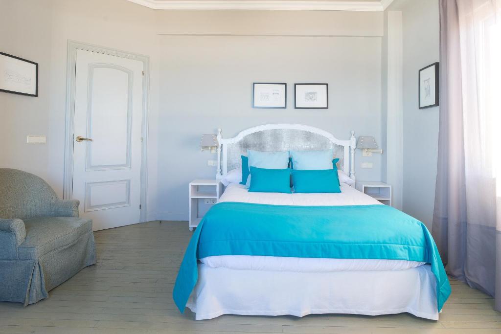 Posteľ alebo postele v izbe v ubytovaní La Plage Zurriola - IB. Apartments
