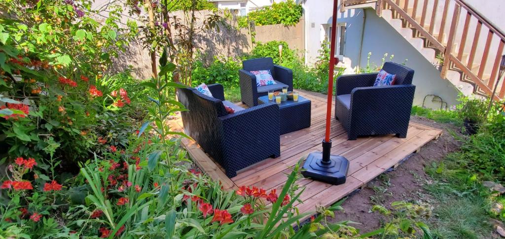 フエナンにあるLe Transat, à 5 min de la superbe plage du Cap-Coz à Fouesnant, proche des commercesのギャラリーの写真