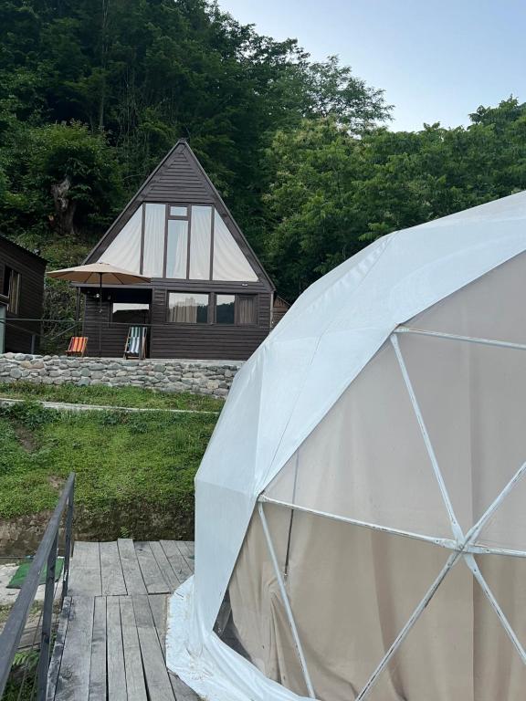 Zahrada ubytování Mtirala Glamping