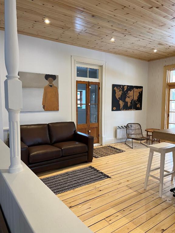 Posezení v ubytování Maison du Havre Grand Duplex
