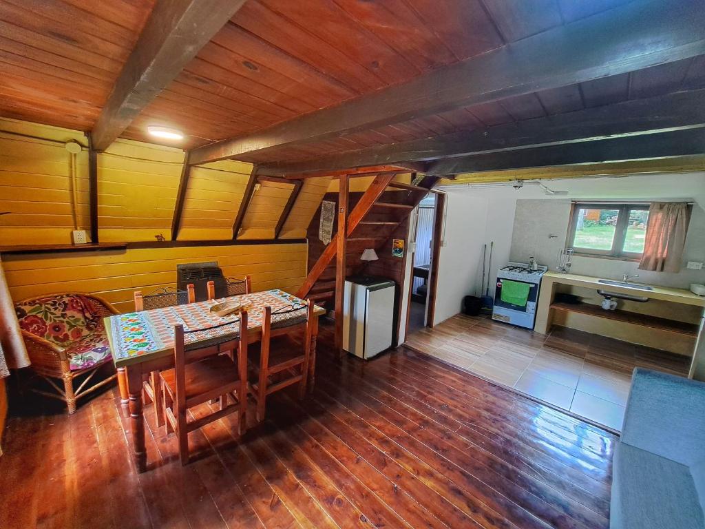 Kuchyň nebo kuchyňský kout v ubytování Glamping Vulcanche