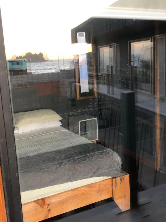 Balkón nebo terasa v ubytování Chagual Los Vilos Lodging