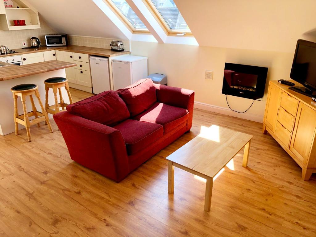 TV a/nebo společenská místnost v ubytování Clairhouse Accommodation