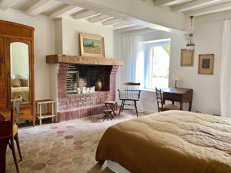 Χώρος καθιστικού στο Maison de campagne 8 personnes, à 1h de Paris