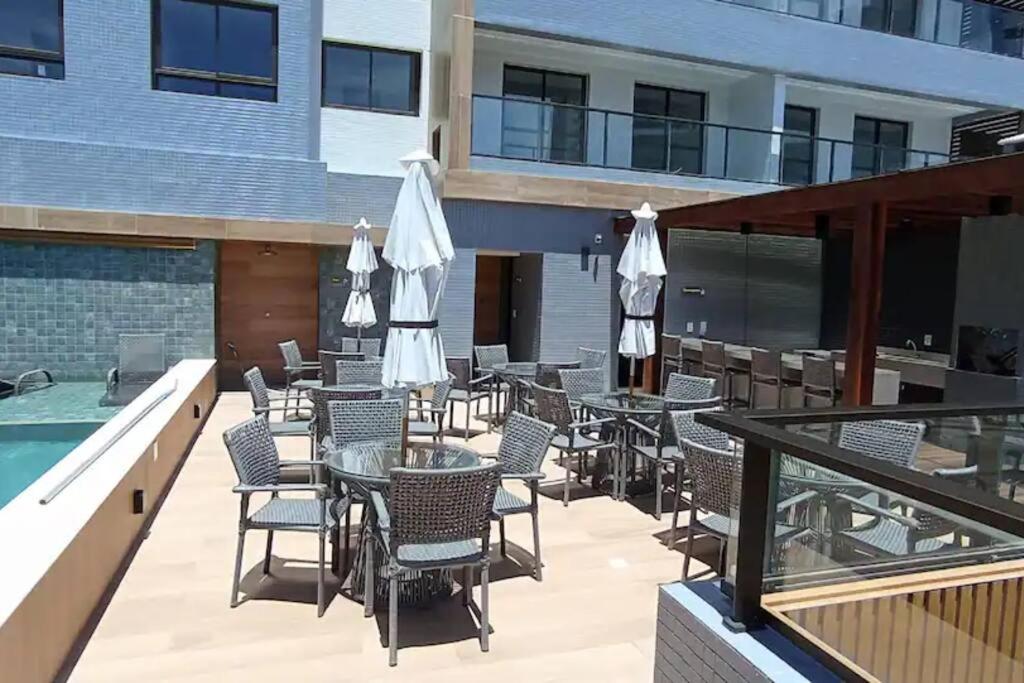 Bazén v ubytování Apartamento tipo stúdio nebo v jeho okolí