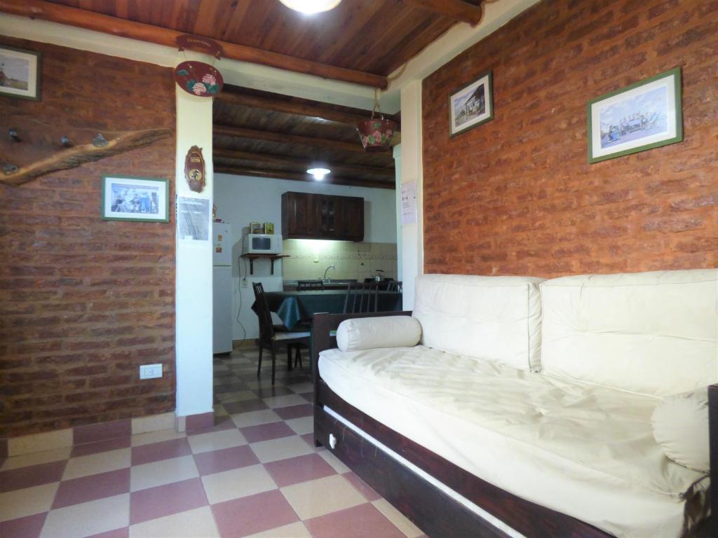 Posezení v ubytování Cabañas EL MOLINO