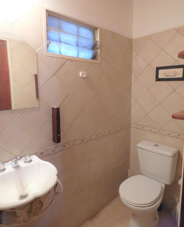 Koupelna v ubytování Cabañas EL MOLINO