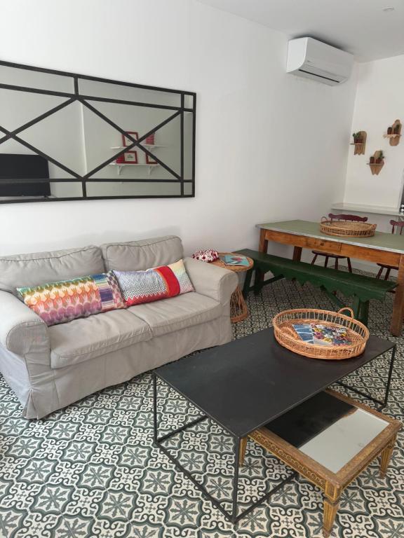 Prostor za sedenje u objektu Casa Tropical - maison typique dans le centre historique d'Olhao