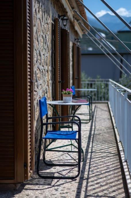 Balkón nebo terasa v ubytování Chrysanthi apartments