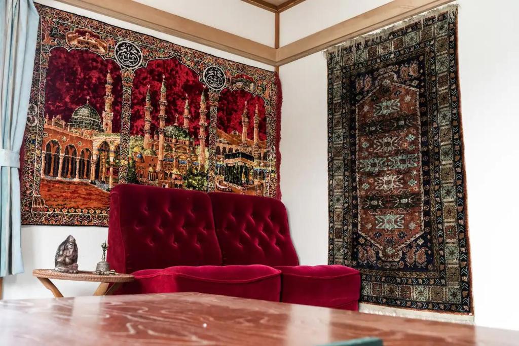 Posezení v ubytování Rishiri Antique Inn