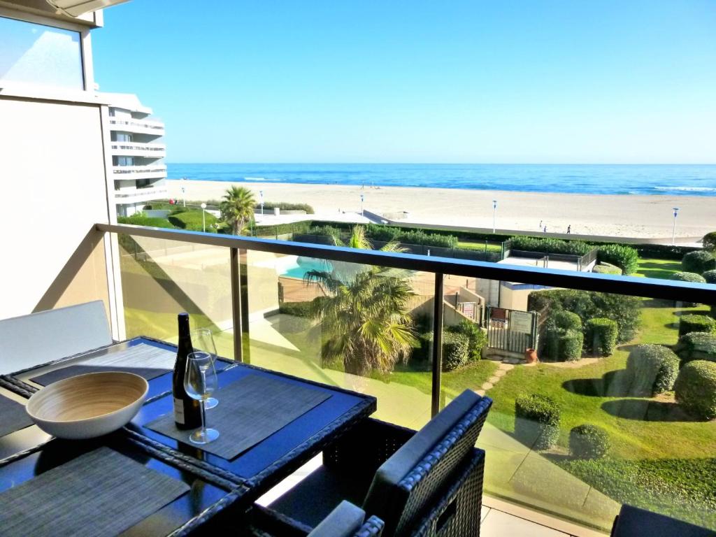 Canet-en-Roussillon - 6 pers - T3 - Plage directe, PKG, Piscine, Wifi