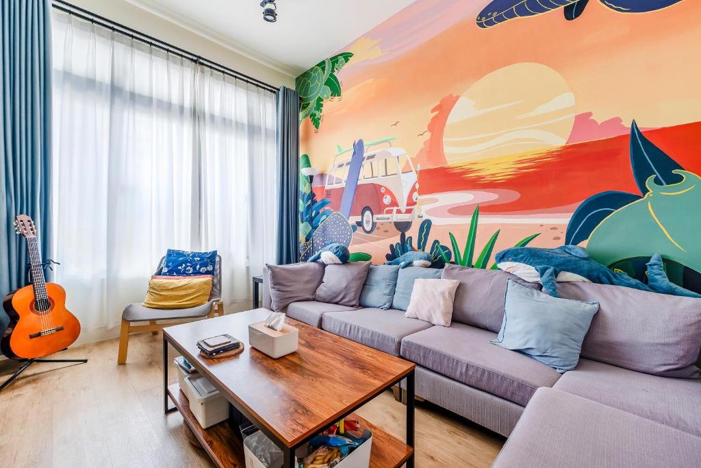 Posezení v ubytování Surf house