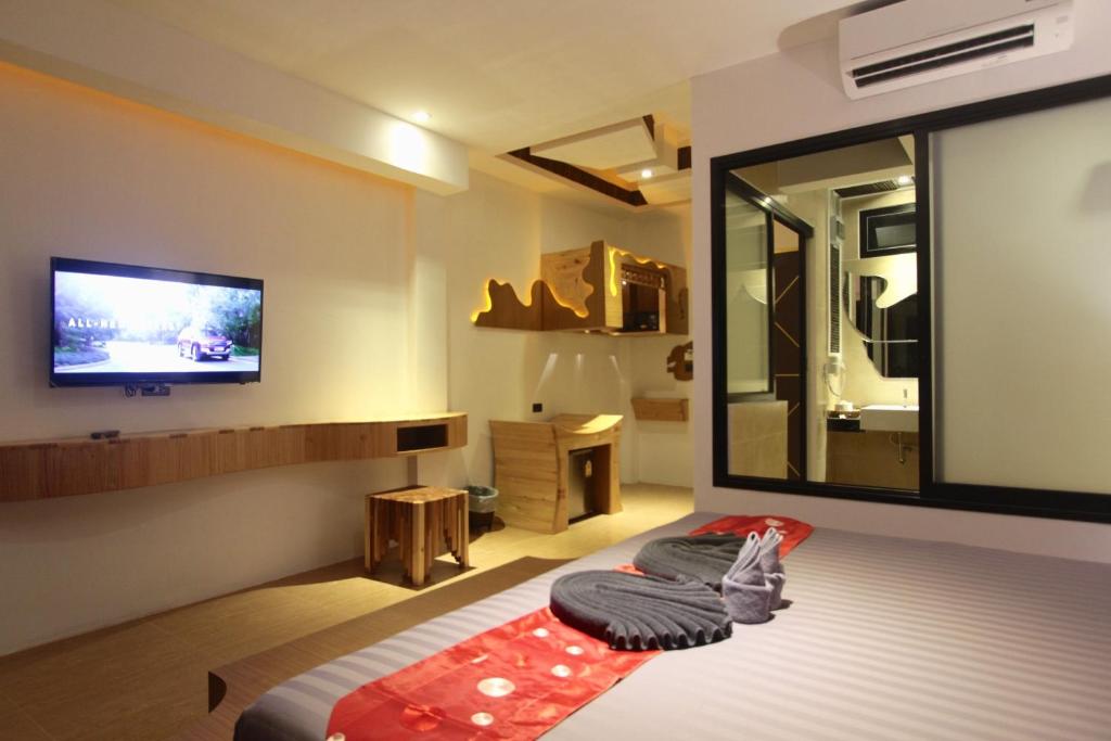 TV a/nebo společenská místnost v ubytování AC 2 Resort