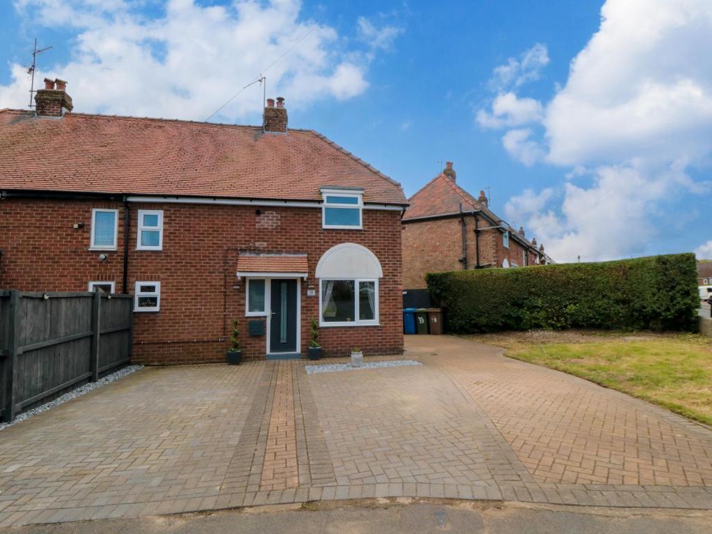 Bygningen som feriehuset ligger i