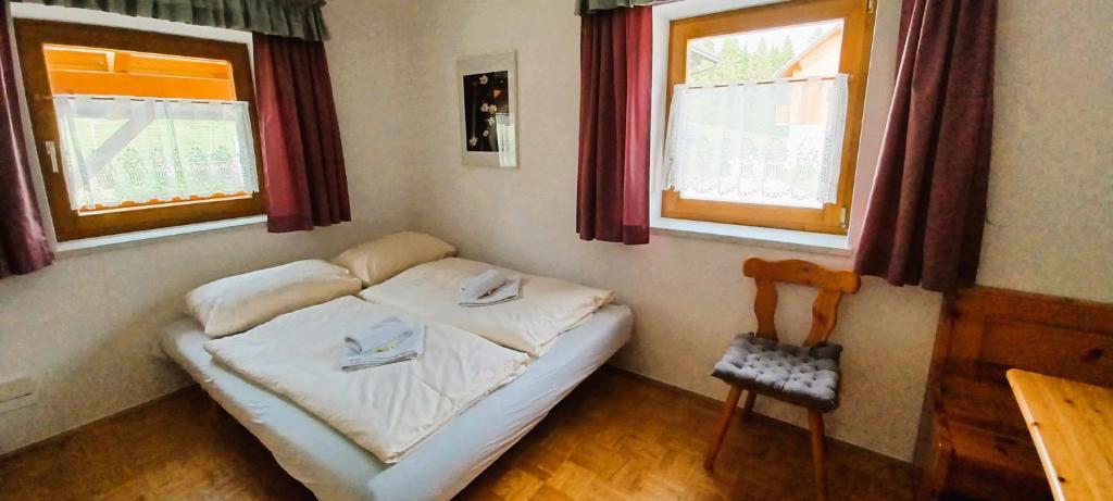 Postel nebo postele na pokoji v ubytování Ferienparadies Wiesenbauer