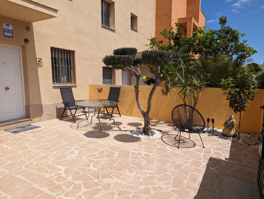 Patio alebo iná vonkajšia časť ubytovania Casa Felicitas