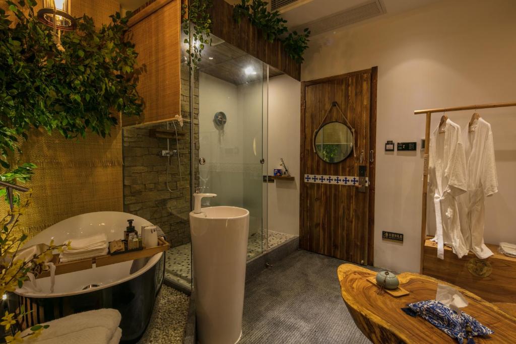 Koupelna v ubytování Bed and Breakfast B&B Qianxi 浅喜 SanYa