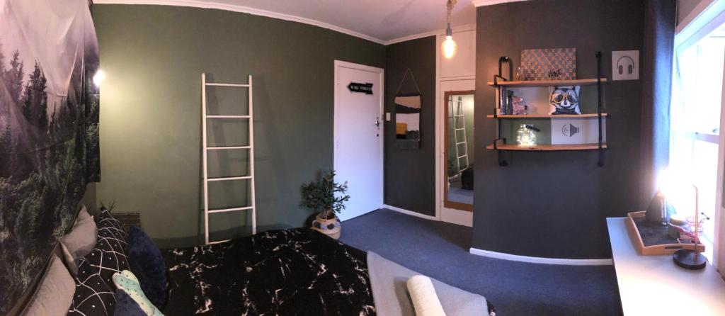Kuchyň nebo kuchyňský kout v ubytování double bed guest room