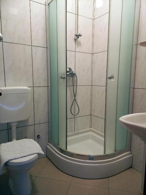 Koupelna v ubytování Villa Marija