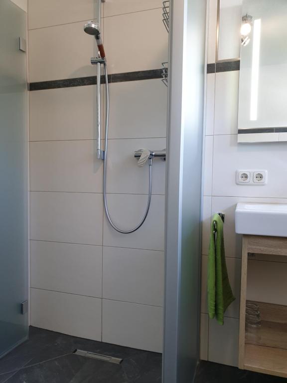 Kúpeľňa v ubytovaní Ferienwohnung Mitterherzog