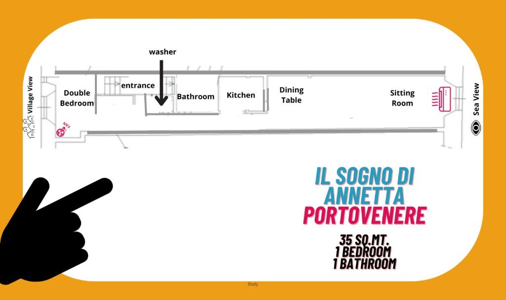Plan piętra w obiekcie Il Sogno di Annetta