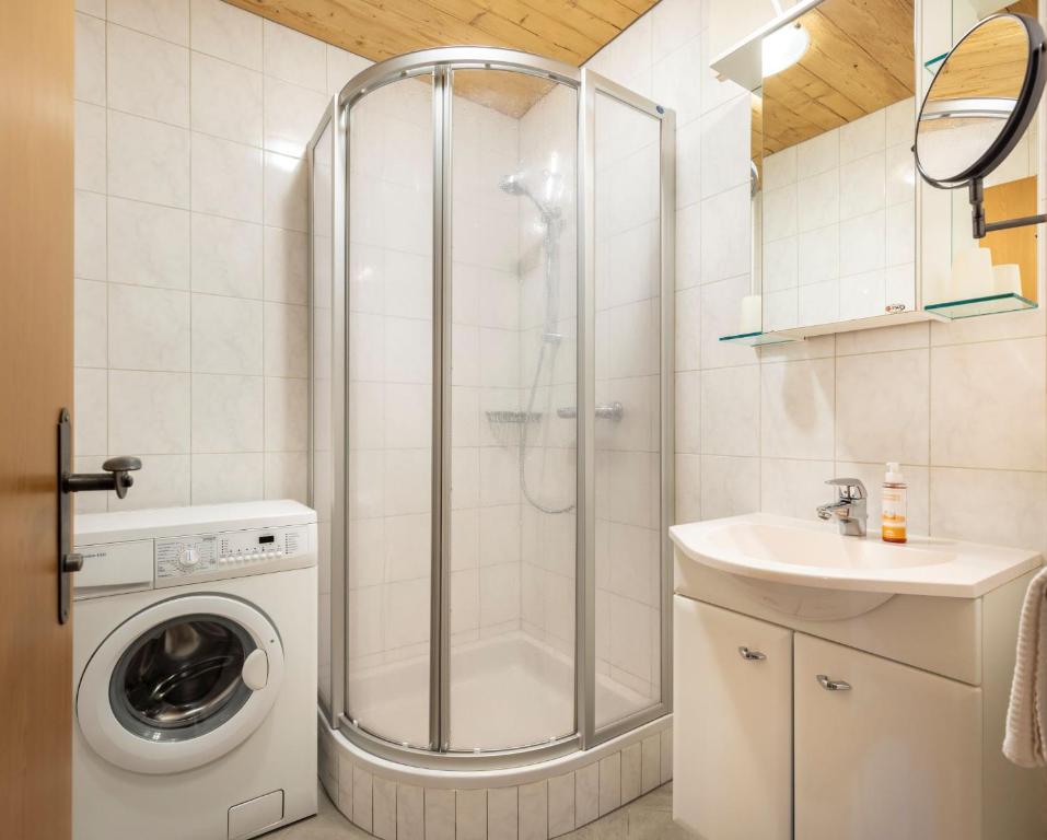Koupelna v ubytování Apartments Annewanter