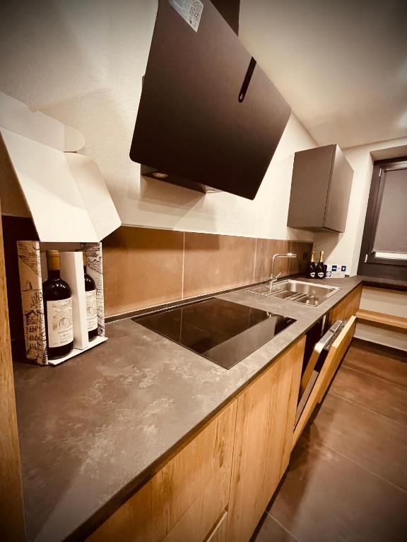 Kuchyň nebo kuchyňský kout v ubytování Alpine Hut