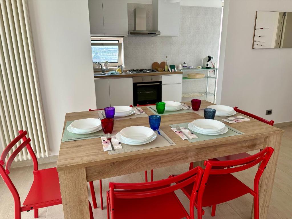 A cozinha ou kitchenette de Attico al Sovrano - Nel cuore della Puglia!