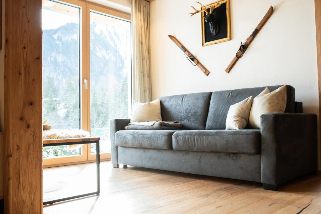 Posezení v ubytování Appartement Bergwild