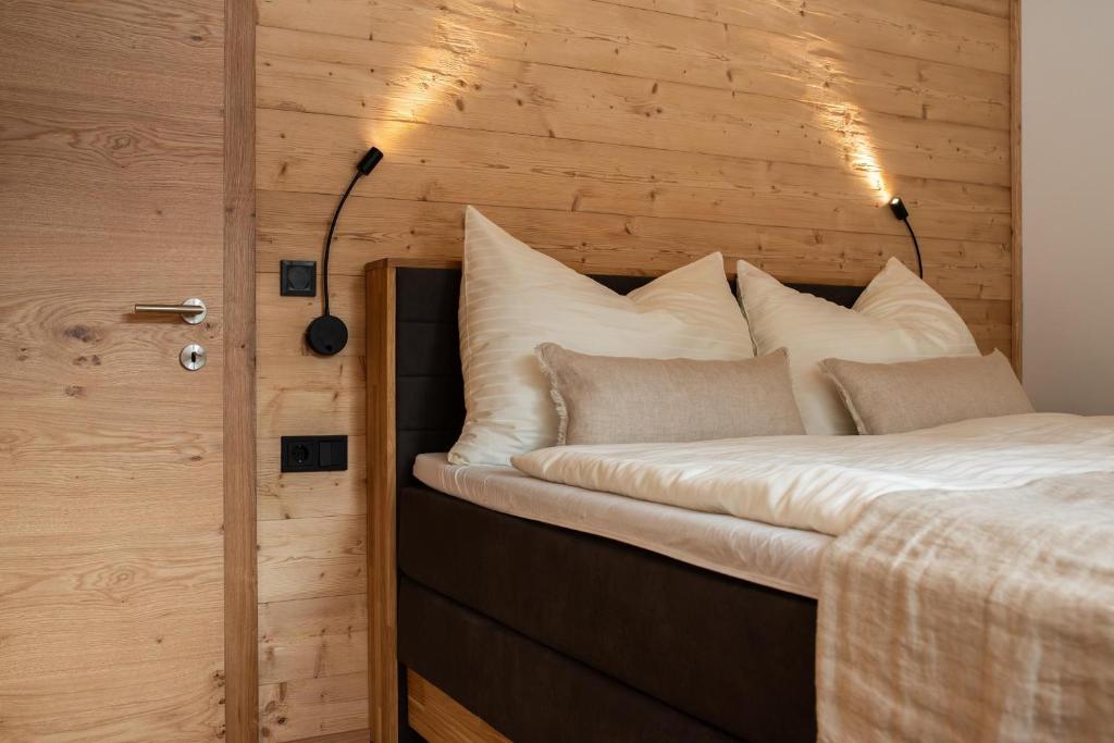Postel nebo postele na pokoji v ubytování Appartement Bergwild
