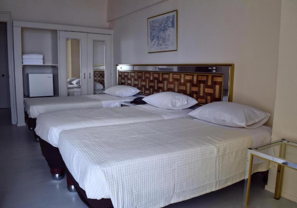 Postel nebo postele na pokoji v ubytování Hotel Theoxenia