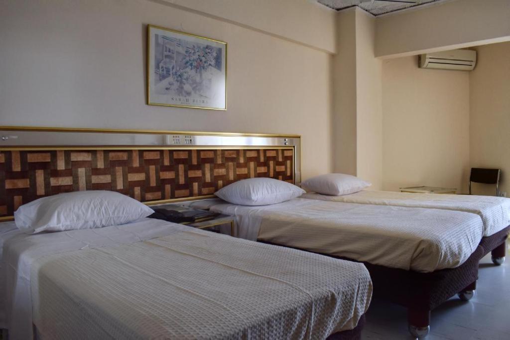 Postel nebo postele na pokoji v ubytování Hotel Theoxenia