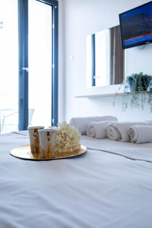 Postel nebo postele na pokoji v ubytování Hotel12