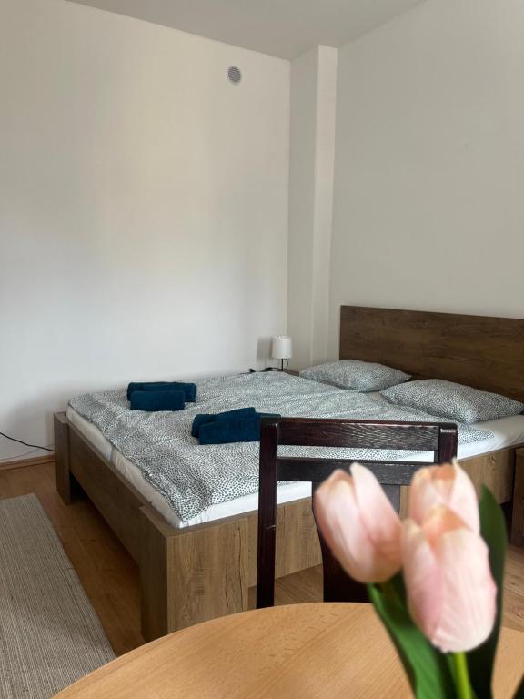 Postel nebo postele na pokoji v ubytování Apartman VAJB
