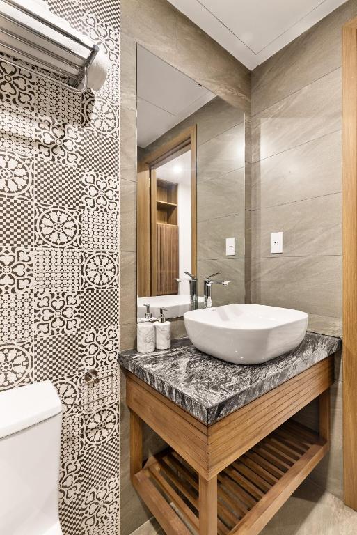 Koupelna v ubytování Hoàng Thịnh Hotel & Apartment Danang