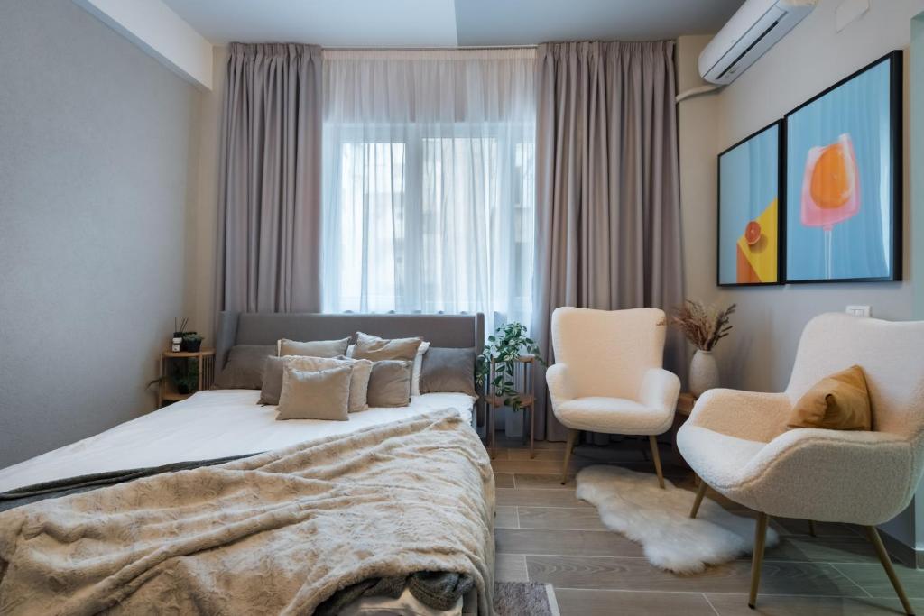 Posezení v ubytování Old Town - Victoriei 25 - UrbanNest Bucharest