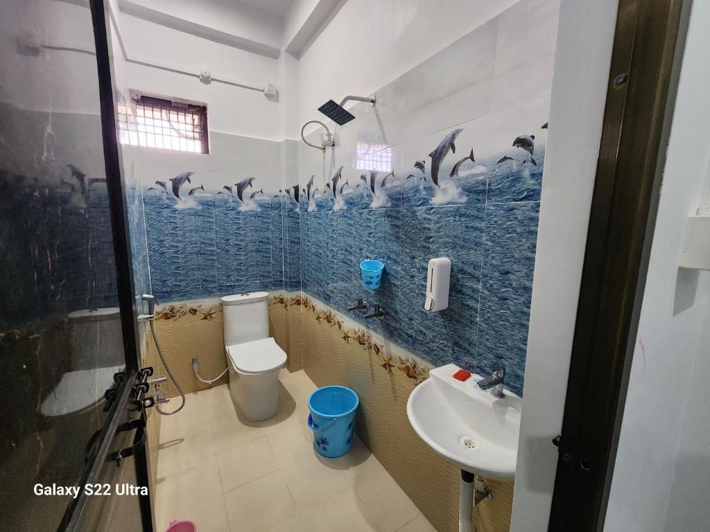 Koupelna v ubytování Raghubir Nikunj Homestay