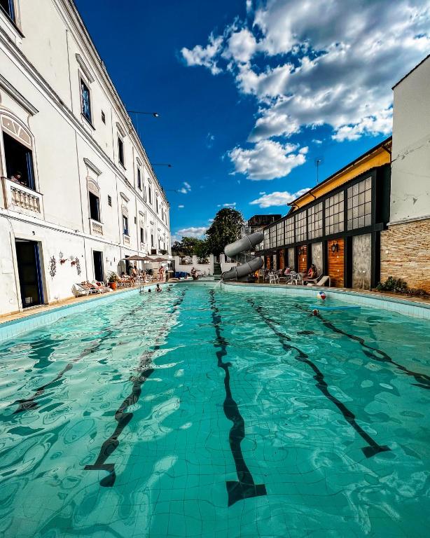 Bazén v ubytování Palace Hotel de Caxambu nebo v jeho okolí