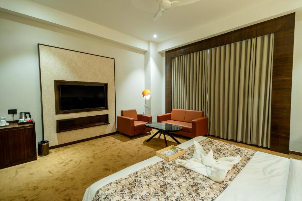 Postel nebo postele na pokoji v ubytování Hotel Mivaante