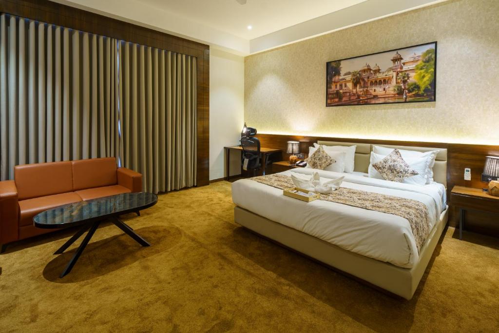 Postel nebo postele na pokoji v ubytování Hotel Mivaante