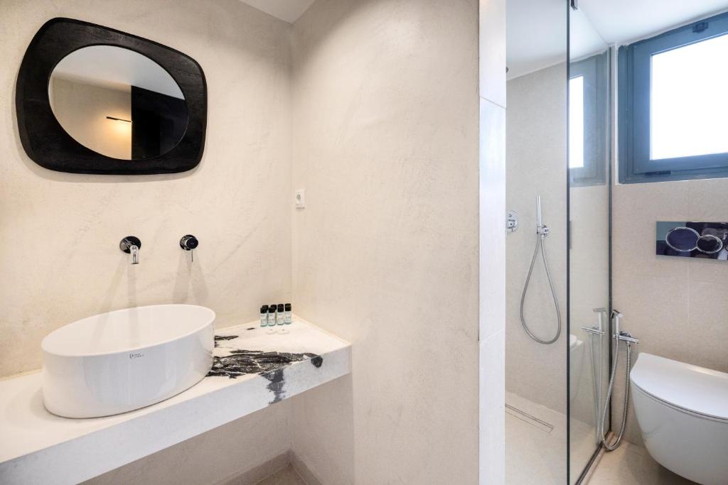 Koupelna v ubytování La Stella Suites