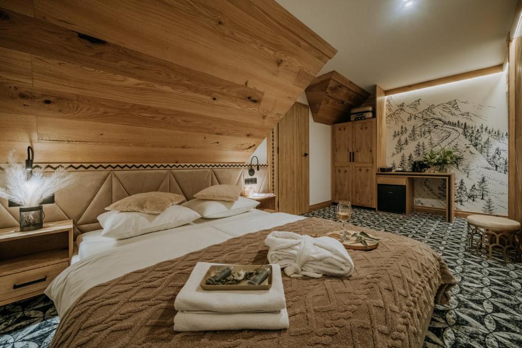 Posteľ alebo postele v izbe v ubytovaní Willa Regina I Resort & SPA